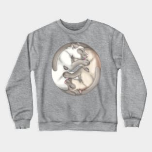 Yin-Yang Cats: Fawn Point Crewneck Sweatshirt